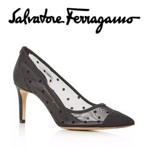 Salvatore Ferragamo Women's Cap-Toe Pumps Black size 9